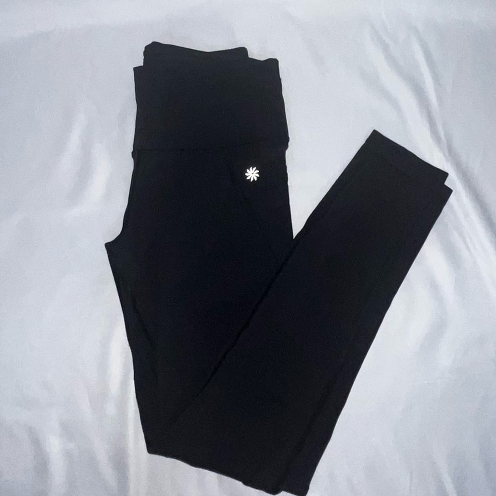 ATHLETA BLACK LEGGINGS in XS
